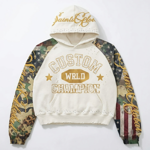 Wholesale OEM Pullover Hoodie French Terry Hoodie Custom Hoodie Low MOQ Factory Price Men - Product Image 6
