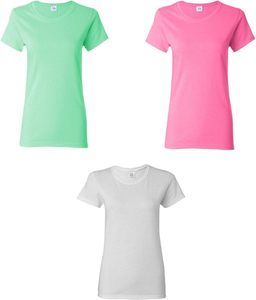 Camiseta Básica Versátil, Varias Opciones de Color, Venta al por Mayor de Fábrica, Camiseta para Mujer Preencogida y Antipilling - Product Image 1