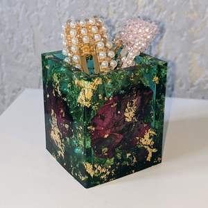 Boîte à bijoux en résine incrustée faite à la main TIME 2 DECOR, haute qualité, tailles personnalisées pour le rangement, détails artistiques, provenance Inde, cadeau de mariage - Product Image 1