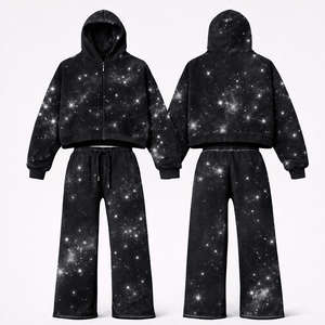Ensemble de survêtements pour hommes sur mesure en gros, vêtements de sport, jogging, sweat-shirt, production directe d'usine - Product Image 3