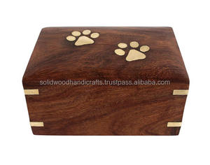 Wooden Urn Box for <b>Pet</b> <b>Ashes</b> Wood Cremation Urns for Cat and Dog <b>Ashes</b> <b>Keepsake</b> Urns at Low Price - Product Image 1