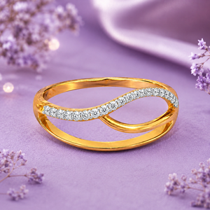 Anillo de compromiso romántico con diamante redondo cultivado en laboratorio en oro amarillo para mujer, en oro de 10K, 14K, 18K, plata 925, 935, regalo. - Product Image 1