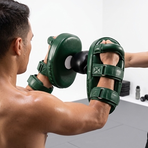 Cibles de boxe en cuir de vachette vert, durables, pour toutes les saisons, équipement d'entraînement - Product Image 2