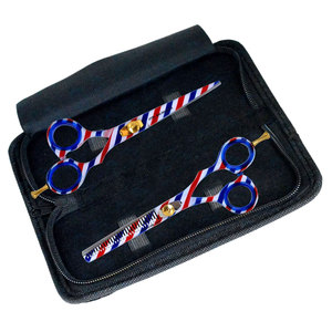 Juego de Tijeras de Peluquería de Acero Inoxidable de 6 Pulgadas, Tijeras para Cortar y Entresacar Cabello, 15g, Estuche Ecológico para Hombres, Mujeres y Uso en Salón - Product Image 1