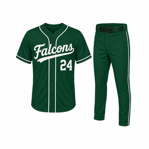 Ensemble d'uniformes de baseball professionnels avec nom, numéro et logo personnalisés, maillot de baseball léger et à séchage rapide pour joueurs et clubs - Product Image 1