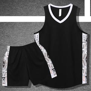 Ensemble de 2 pièces pour hommes, maillot de football, maillot de basket-ball, survêtement de fitness, jogging, entraînement, vêtements de sport athlétiques, taille plus 6XL - Product Image 4