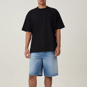 เสื้อยืดสตรีทแวร์ผู้ชายแบบสั่งทำพิเศษ ผ้าฝ้าย 100% หนา 300 GSM ทรงบ็อกซี่ คุณภาพสูง คอกลมทรงหลวม สไตล์วินเทจ สำหรับทุกเพศ - Product Image 2