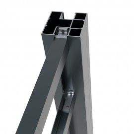 บริการตัด งอ เชื่อม โปรไฟล์อะลูมิเนียมรูปตัว C ซีรีส์ 6000 รุ่น 6063 T-5  แบบรางวีสล็อต 4080 พร้อมบริการตัด งอ เชื่อม - Product Image 4