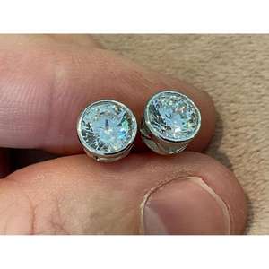 Pendientes de Diamantes de Laboratorio de 2.00 Quilates Mínimos, Oro de 14K con Baño de Rodio, Certificados por IGI, Regalo de Cumpleaños, Graduación, Joyería Nupcial, Fiesta - Product Image 1