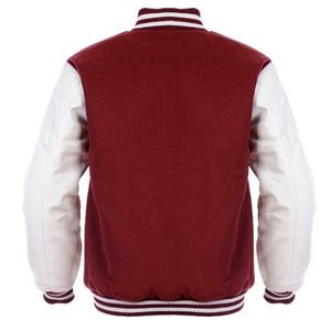 Men's College Wool <b>Winter</b> <b>Jacket</b> with Custom Logo Wholesale Plain Letterman <b>Jacket</b> Manufactured Direct Embroidery Decoration - Product Image 3