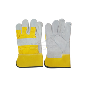 Anti Cut Leather Safety <b>Gloves</b> Non Slip Industrial Construction Bulk <b>Gloves</b> Factory OEM Manufacturer Protective Working <b>Gloves</b> - Product Image 1