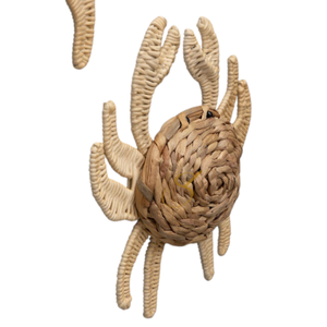 Handmade Rattan <b>Crab</b> Toy for Kids Natural Water Hyacinth Children Decor Wholesale - Product Image 1