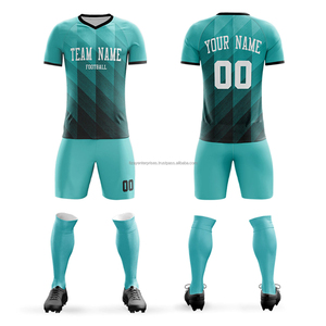 FIZAY ENTERPRISES Tenue de football 100 % polyester sur mesure, qualité supérieure, séchage rapide, respirante, pour hommes adultes, entraînement sportif - Product Image 1