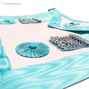 Luxury Style Embroidered Masonic Regalia Apron Crafted From Premium Fabric with High Quality Decorative Accents Fine Workmanship - Product Image 3