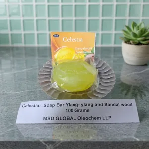 Jabón en Barra de Aceite de Palma con Ylang-Ylang y Sándalo 100g para Todo Tipo de Piel, Limpieza Básica para Cuerpo y Rostro - Product Image 1