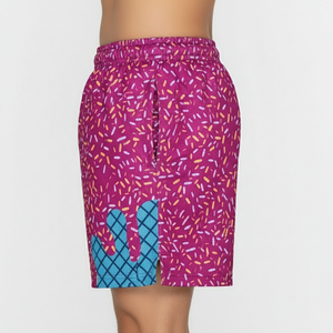 กางเกงขาสั้นกีฬาตาข่ายเอวยางยืด แห้งเร็ว ระบายอากาศได้ดี สำหรับผู้ชาย พร้อมโลโก้แบบกำหนดเองได้  สามารถปรับแต่งสีและลวดลายได้ - Product Image 4