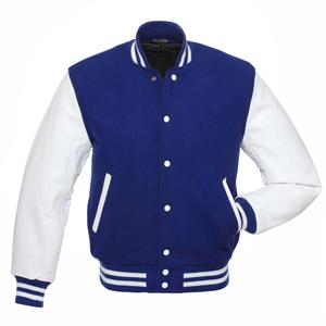 Men's Vintage Style Varsity <b>Jackets</b> with Custom Chenille Embroidery Patch Wholesale <b>Leather</b> Sleeve Bomber and Baseball <b>Jackets</b> - Product Image 1
