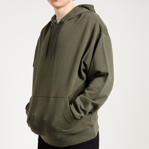 Sudadera con Capucha Extra Grande de Alta Calidad, Hecha a Medida, 100% Algodón Felpa, para Hombre, con Logotipo Sublimado, Bolsillo, Color Liso, Lavada - Product Image 4