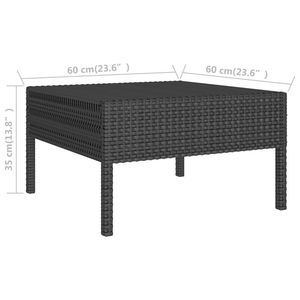 Ensemble de meubles de jardin noirs - Product Image 6