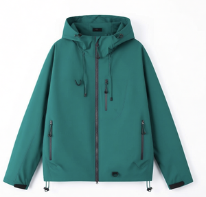 Custom Company Windproof Eco-Friendly Hiking Coat Outdoor Waterproof <b>Canvas</b> Softshell Nylon Zipper Stand Front Men Winter - Product Image 6