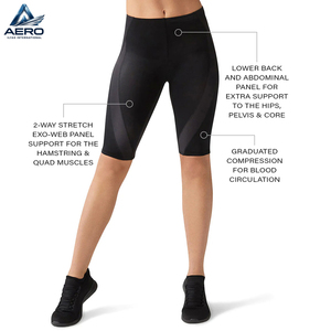 Shorts de sport respirants noirs pour femmes, style le plus récent, pour entraînement, cyclisme et course à pied, shorts de compression pour femmes - Product Image 6