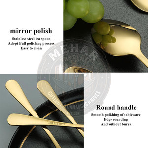 Ensemble de cuillères plaquées or, best-seller, durable, prix abordable, matériau de qualité - Product Image 5