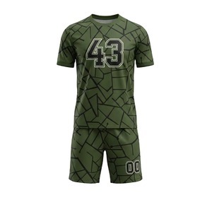 Ensemble de maillot de football américain pour hommes, vert, jaune, noir, respirant, léger, tenue de performance athlétique - Product Image 6