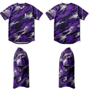 Camiseta de Béisbol Sublimada de Alta Calidad, Diseño Personalizado Completo, Transpirable, Suave, de Poliéster, Ropa Deportiva para Equipos, Venta al Por Mayor - Product Image 6