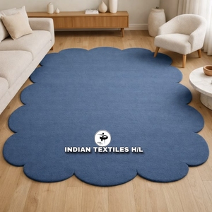 Alfombra Hecha a Mano en India de Alta Calidad, Alfombra Moderna Grande para Interiores, Alfombra 100% Hecha a Mano de Lana, TEXTILES INDIOSES H/L - Product Image 1