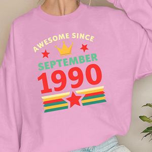 IMPRESIONANTE DESDE SEPTIEMBRE 1990 sudaderas de mujer - Product Image 2