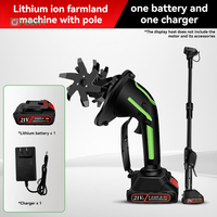 Motoculteur électrique léger à batterie lithium pour le déchaumage, le désherbage et le creusement de tranchées