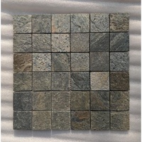 Carrelage en quartzite naturel gris argenté TSF, mosaïque, résistant aux acides, durable, pour décoration murale intérieure et extérieure