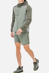 Green Hooded Jacket <b>Windbreaker</b> Set With Zip Fly Water Resistant Outdoor Wear All Seasons Wind stopper <b>Windbreaker</b> Set - Product Image 3