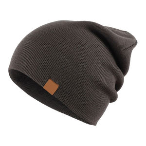 Gorro de Invierno Clásico para Hombre y Mujer, de Poliéster/Algodón, Grueso y Cálido, con Logotipo Bordado Personalizado, Tejido de Punto, para la Playa - Product Image 3