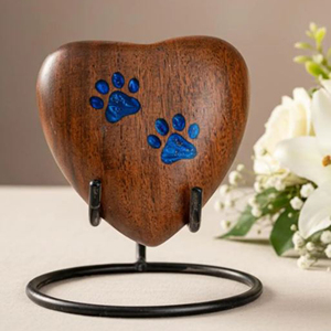 Custom Engraved Wooden Cremation Urn Solid Hardwood Funeral Urn for Adults by AYAANS - Product Image 1