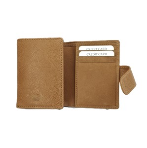 Indian Exporter Genuine Leather Card Holders <b>Metal</b> Men's <b>Wallets</b> Pop-up RFID Coin Zipper Pocket Low Cost Wholesale Gifting Pack - Product Image 3