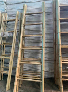 Premium <b>Bamboo</b> <b>Ladder</b> Natural Home Organizer for Storage Display Decoration and Multiple Household Uses - Product Image 4