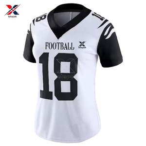 Maillots de sport à col en V à motif de personnage, manches courtes, uniformes de football professionnels unisexes pour adultes, équipes scolaires et de club, vente en gros OEM - Product Image 1