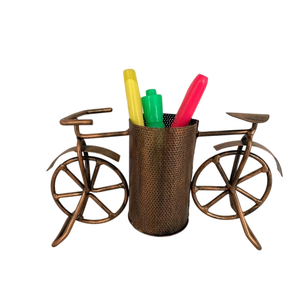 Bunny Design Iron Metal Pen Pencil Holder with Antique Gold Finish Lightweight Contemporary <b>for</b> Home Office Desk top Decor - Product Image 3