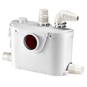 500W 29 GPM Flow Macerator <b>Pump</b> 26 Ft/8 m Head Sewerage Toilet <b>Waste</b> Water Disposal 4 Inlets Upf for <b>Waste</b> Treatment Machinery - Product Image 5
