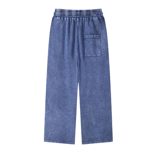 Pantalones deportivos personalizados para hombre y mujer, cintura elástica con cordón, pierna recta, ajuste holgado, OEM ODM, venta al por mayor, lavado ácido - Product Image 6