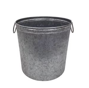 กระถางต้นไม้ทรงกลมสูงสีเทา ดีไซน์ทันสมัย สำหรับตกแต่งพื้น ผนัง บ้าน ทั้งภายในและภายนอก ผลิตด้วยมือ ขายส่งจำนวนมาก - Product Image 5