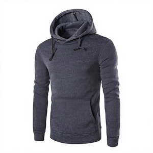 Manufacturer's High Quality 100% Cotton Men's XL <b>Oversized</b> Hoodies Unisex Fleece <b>Hoodie</b> with Zipper Front for Wint - Product Image 1