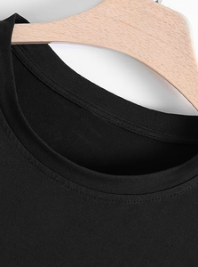 T-shirt de sport surdimensionné personnalisé pour homme, manches longues, impression de numéro, streetwear, coton et polyester, chemise décontractée - Product Image 3