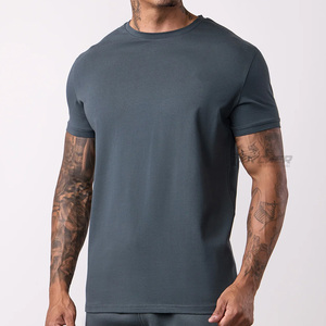 Camisetas de Gimnasio Personalizadas para Hombre, 100% Algodón, Tejido de Punto, Impresión de Logotipo Personalizado, Ropa Deportiva Transpirable y Ecológica - Product Image 6