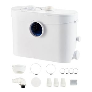 Pompa di scarico per acque reflue con trituratore 700W, portata 9600 L/h, prevalenza 10 m, 3 ingressi acqua per WC e cantina - Product Image 2