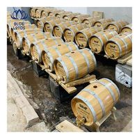 Vente rapide : Baril à vin en bois artisanal pour le stockage de boissons et la décoration de bar