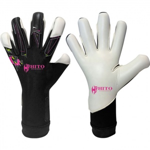 Nouvelles gants de gardien de but professionnels au design innovant, avec impression en silicone sur le dos et contact Letax sur la paume avant, sangle amovible. - Product Image 5