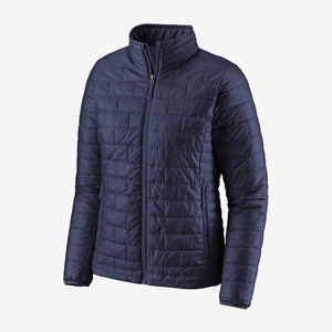 Chaqueta acolchada de algodón ligera para hombre de otoño e invierno con cuello levantado, diseño de logotipo de corte fino fácil de llevar para personas de mediana edad - Product Image 3