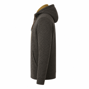Sudadera con capucha y cremallera completa para hombre, informal, con forro polar y múltiples bolsillos - Product Image 3